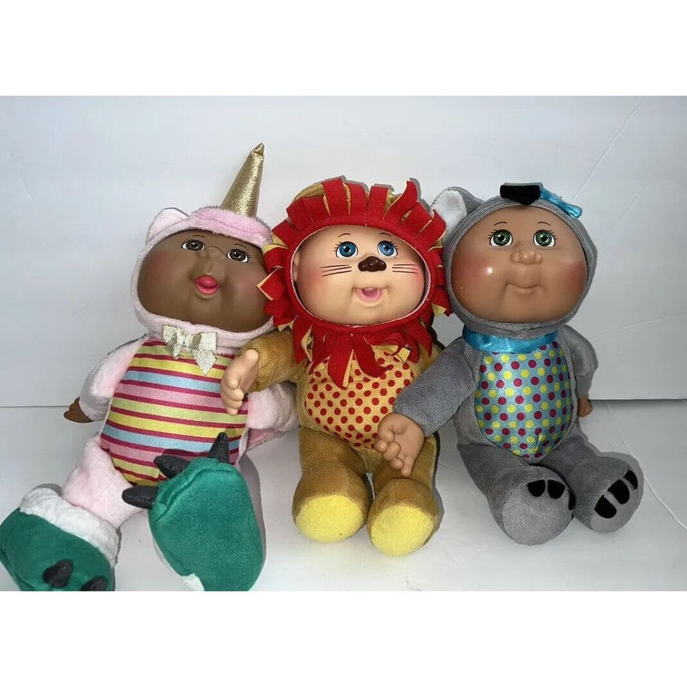 Cabbage Patch Kids Lot  9 inch Cuties Fantasy Friends Plush - 3 Pack